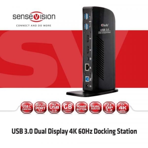 USB 3.0 DUAL DISPLAY 4K60HZ DOCKIN