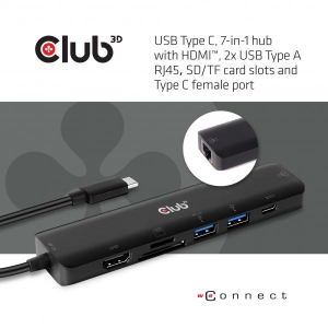 USB TYPE C 7 IN 1 HUB TO HDMI 4K60HZ