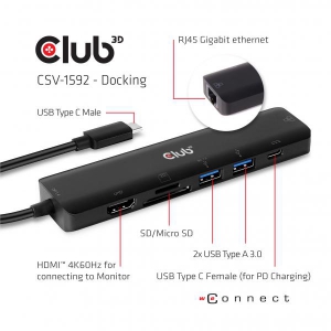 USB TYPE C 7 IN 1 HUB TO HDMI 4K60HZ