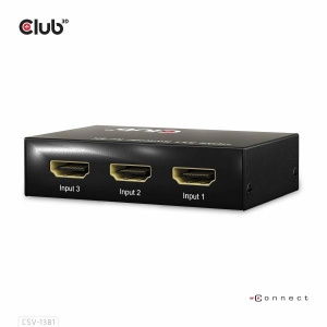 CLUB3D 3 to 1 HDMI™ 8K60Hz/4K120Hz Switch