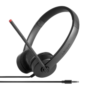 Lenovo Stereo Analog Headset Bedraad Hoofdband Kantoor/callcenter Zwart