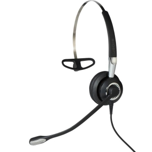 Jabra Biz 2400 II USB Mono BT Headset Bedraad en draadloos Neckband, oorhaak, Hoofdband Kantoor/callcenter Bluetooth Zwart, Zilv