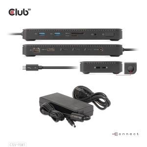 CLUB3D Thunderbolt 4 Certified 11-in-1 Docking Station