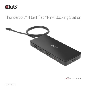 CLUB3D Thunderbolt 4 Certified 11-in-1 Docking Station