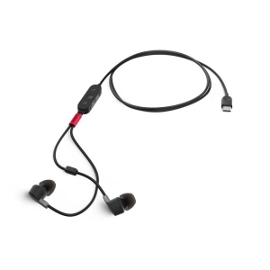 Lenovo 4XD1C99220 hoofdtelefoon/headset Bedraad In-ear Muziek/Voor elke dag USB Type-C Zwart