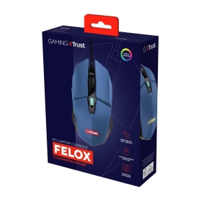 Trust GXT109B FELOX muis Ambidextrous USB Type-A 6400 DPI