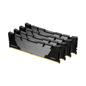 Kingston Technology FURY 64GB 3200MT/s DDR4 CL16 DIMM (set van 4) 1Gx8 Renegade Zwart