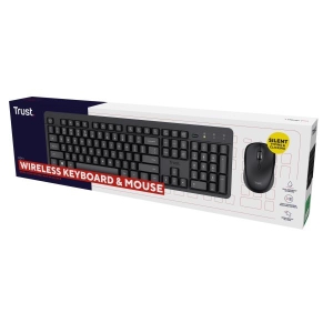 Trust Ody II toetsenbord Inclusief muis RF Draadloos QWERTY Amerikaans Engels Zwart
