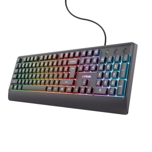 Trust GXT 792 QUADROX toetsenbord Inclusief muis USB QWERTY Amerikaans Engels Zwart