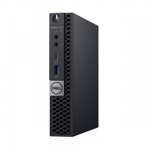 DELL OptiPlex 7070 Intel® 9de generatie Core™ i5 i5-9500T 8 GB DDR4-SDRAM 256 GB SSD MFF Zwart Mini PC Windows 10 Pro