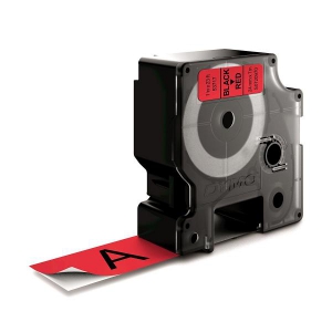 TAPE 24MMX7M ZWART/ROOD