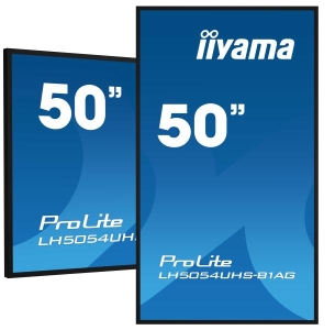 iiyama LH5054UHS-B1AG beeldkrant Digitale signage flatscreen 125,7 cm (49.5\") LCD Wifi 500 cd/m² 4K Ultra HD Zwart Type processo