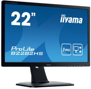 iiyama ProLite B2282HS-B1 computer monitor 54,6 cm (21.5\") 1920 x 1080 Pixels Full HD LED Zwart