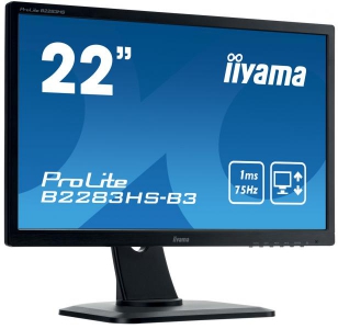 iiyama ProLite B2283HS-B3 LED display 54,6 cm (21.5\") 1920 x 1080 Pixels Full HD Zwart