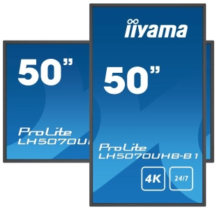 iiyama LH5070UHB-B1 beeldkrant Digitale signage flatscreen 125,7 cm (49.5\") VA 700 cd/m² 4K Ultra HD Zwart Type processor Androi