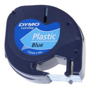 LETRATAG TAPE PLASTIC BLAUW