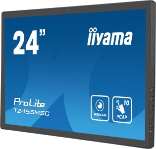 iiyama T2455MSC-B1 beeldkrant Digitale signage flatscreen 61 cm (24\") LED 400 cd/m² Full HD Zwart Touchscreen