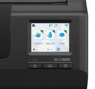 Epson ES-C380W Scanner met ADF + invoer voor losse vellen 600 x 600 DPI A4 Zwart