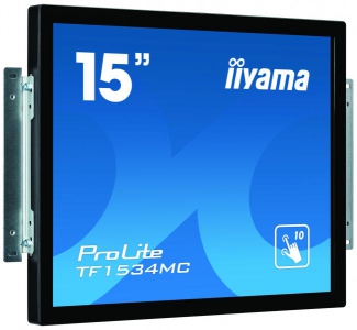 iiyama ProLite TF1534MC-B6X touch screen-monitor 38,1 cm (15\") 1024 x 768 Pixels Zwart Multi-touch Multi-gebruiker