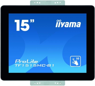 iiyama ProLite TF1515MC-B1 touch screen-monitor 38,1 cm (15\") 1024 x 768 Pixels Zwart Multi-touch