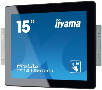 iiyama ProLite TF1515MC-B1 touch screen-monitor 38,1 cm (15\") 1024 x 768 Pixels Zwart Multi-touch