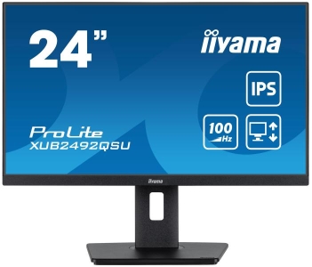 iiyama ProLite XUB2492QSU-B1 computer monitor 60,5 cm (23.8\") 2560 x 1440 Pixels Wide Quad HD LED Zwart