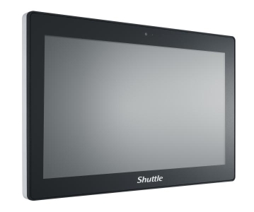 Shuttle All-In-One Panel PC Barebone P15WL01-i5 blauw, 15.6\" Multi-Touch-Screen, i5-8365UE, 2xLAN, IP65, ventilatorloos , 24/7 p