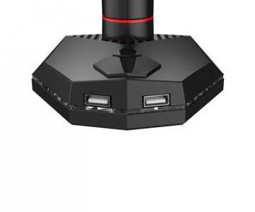 Gaming desk mount for single monitor
