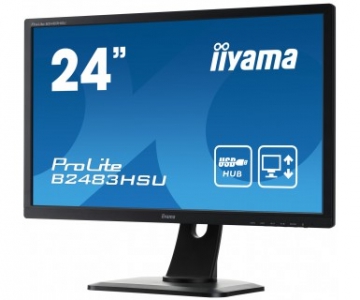 iiyama ProLite B2483HSU-B1DP LED display 61 cm (24\") 1920 x 1080 Pixels Full HD Zwart