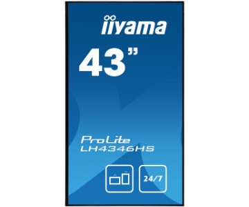 iiyama LH4346HS-B1 beeldkrant 108 cm (42.5\") LED Full HD Digitale signage flatscreen Zwart Android