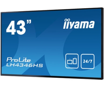 iiyama LH4346HS-B1 beeldkrant 108 cm (42.5\") LED Full HD Digitale signage flatscreen Zwart Android