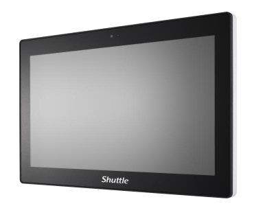 Shuttle All-In-One Panel PC Barebone P15WL01-i5 blauw, 15.6\" Multi-Touch-Screen, i5-8365UE, 2xLAN, IP65, ventilatorloos , 24/7 p