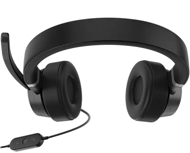Lenovo Go Wired ANC Headset Bedraad Hoofdband Car/Home office USB Type-C Zwart