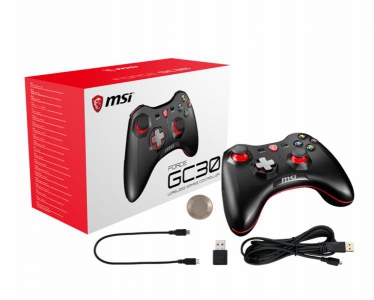 MSI Force GC30 Joystick Android,PC Analoog/digitaal USB 2.0 Zwart