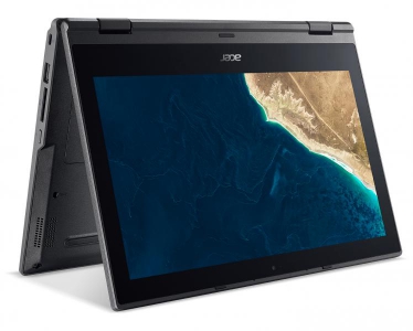 Acer TravelMate Spin B1 TMB118-G2-R-C6RX Hybride (2-in-1) Zwart 29,5 cm (11.6\") 1366 x 768 Pixels Touchscreen Intel® Celeron® 4 