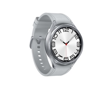 Samsung Galaxy Watch6 Classic SM-R965F 3,81 cm (1.5\") OLED 47 mm Digitaal 480 x 480 Pixels Touchscreen 4G Zilver Wifi GPS