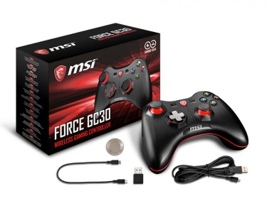 MSI Force GC30 Joystick Android,PC Analoog/digitaal USB 2.0 Zwart