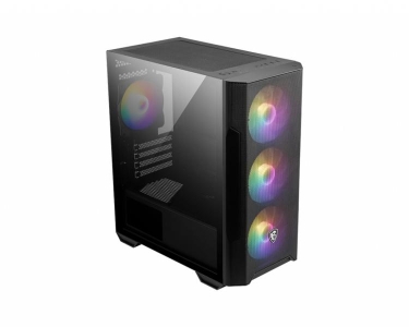 MSI MAG FORGE M100R computerbehuizing Midi Tower Zwart, Transparant