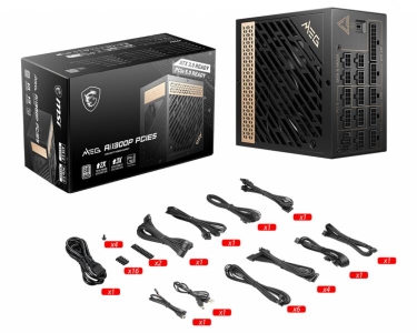 MSI MEG AI1300P PCIE5 power supply unit 1300 W 24-pin ATX ATX Zwart
