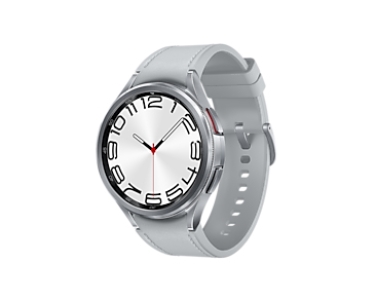 Samsung Galaxy Watch6 Classic SM-R965F 3,81 cm (1.5\") OLED 47 mm Digitaal 480 x 480 Pixels Touchscreen 4G Zilver Wifi GPS