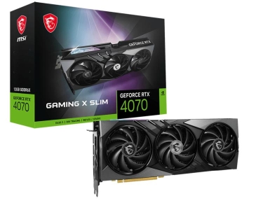 MSI GEFORCE RTX 4070 GAMING X SLIM 12G videokaart NVIDIA 12 GB GDDR6X