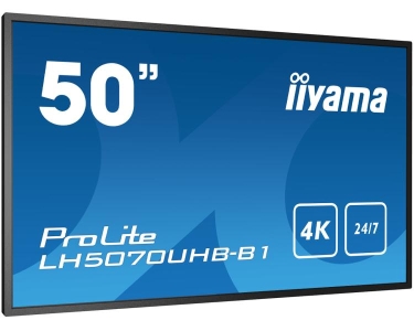 iiyama LH5070UHB-B1 beeldkrant Digitale signage flatscreen 125,7 cm (49.5\") VA 700 cd/m² 4K Ultra HD Zwart Type processor Androi
