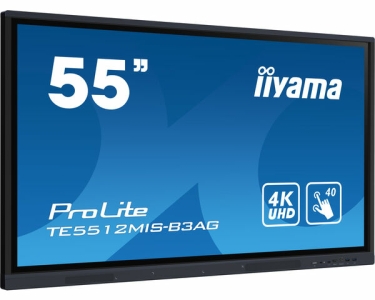 iiyama TE5512MIS-B3AG beeldkrant Kiosk-ontwerp 139,7 cm (55\") LCD Wifi 400 cd/m² 4K Ultra HD Zwart Touchscreen Type processor An