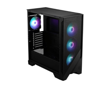 MSI MAG FORGE 320R AIRFLOW computerbehuizing Micro Tower Zwart, Transparant