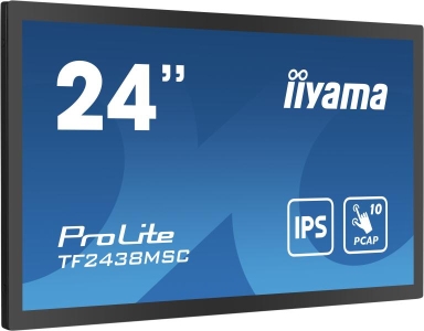 iiyama PROLITE Digitaal A-kaart 61 cm (24\") LED 600 cd/m² Full HD Zwart Touchscreen