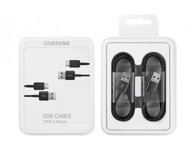 USB to USB-C Cable 1.5m Black x2