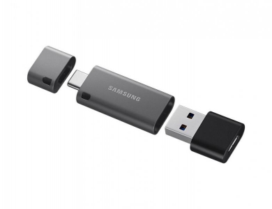 Samsung Duo Plus USB flash drive 128 GB USB Type-C 3.2 Gen 1 (3.1 Gen 1) Zwart, Grijs