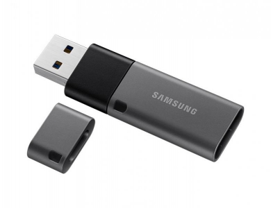 Samsung Duo Plus USB flash drive 128 GB USB Type-C 3.2 Gen 1 (3.1 Gen 1) Zwart, Grijs