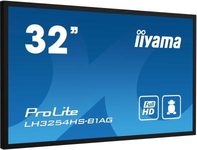 iiyama LH3254HS-B1AG beeldkrant Digitale signage flatscreen 80 cm (31.5\") LCD Wifi 500 cd/m² Full HD Zwart Type processor Androi