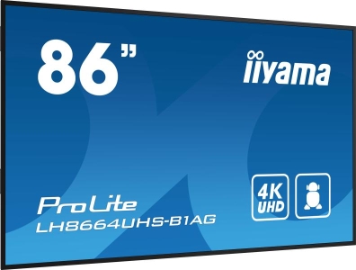 iiyama PROLITE Digitaal A-kaart 2,18 m (86\") LED Wifi 500 cd/m² 4K Ultra HD Zwart Type processor Android 11 24/7